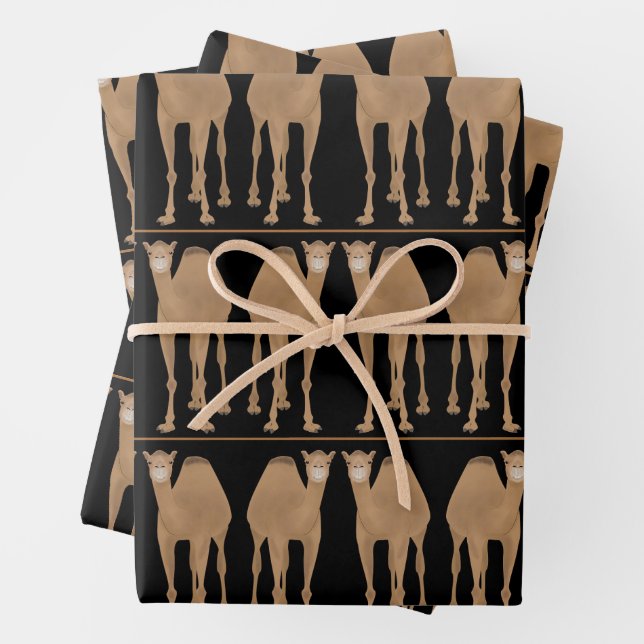 Camels Wrapping Paper Sheets Geschenkpapier Set (Beispiel)