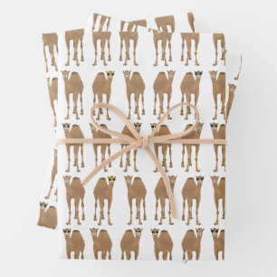 Camels Wrapping Paper Sheets Geschenkpapier Set