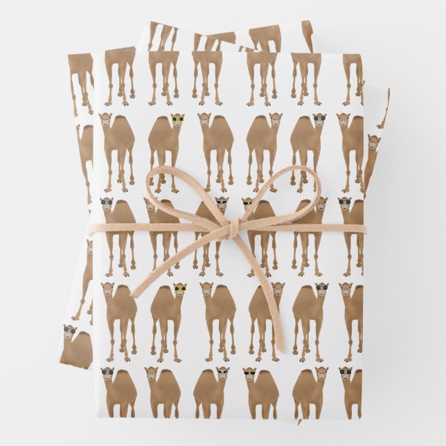 Camels Wrapping Paper Sheets Geschenkpapier Set (Beispiel)