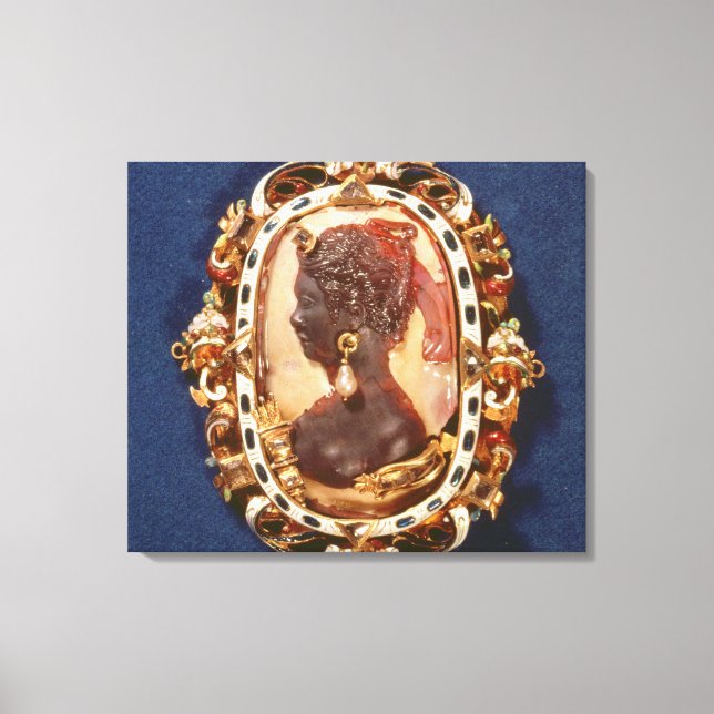 Cameo mit Profil Leinwanddruck (Vorderseite)