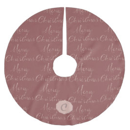 Cameo Pink Frohe Weihnachtsmeldung Polyester Weihnachtsbaumdecke