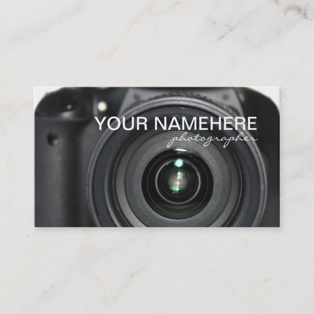 Camera Business Cards Visitenkarte (Vorderseite)