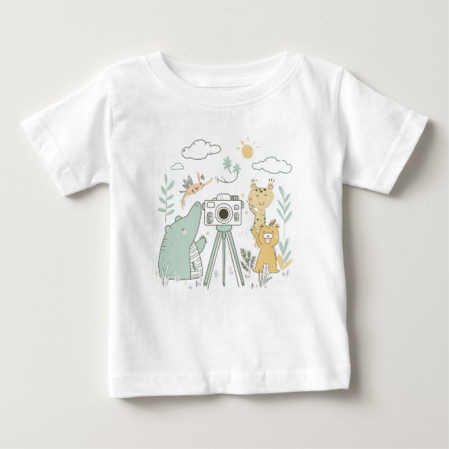 Camera Critters Baby T - Shirt (Vorderseite)