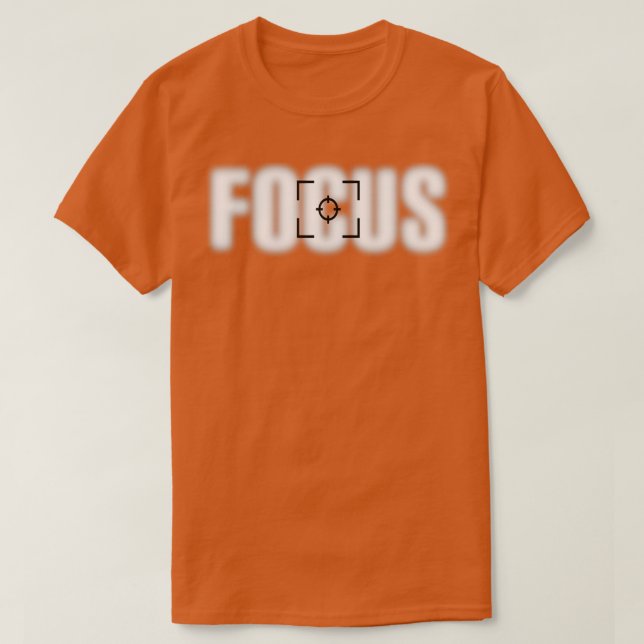 Camera Focus Lense Fotografie T-Shirt (Design vorne)