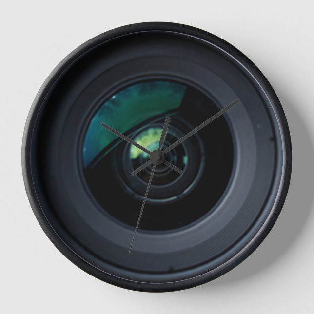Camera Lens Clock Uhr (Vorderseite)
