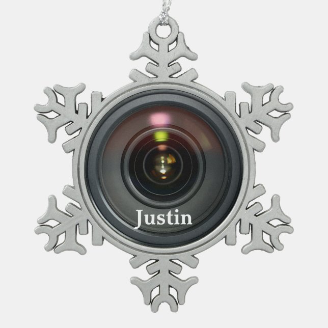 Camera Lens Ornament Passen Sie es an! (Vorderseite)