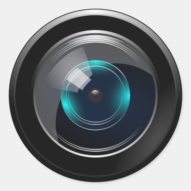 CAMERA LENS RUNDER AUFKLEBER (Vorderseite)
