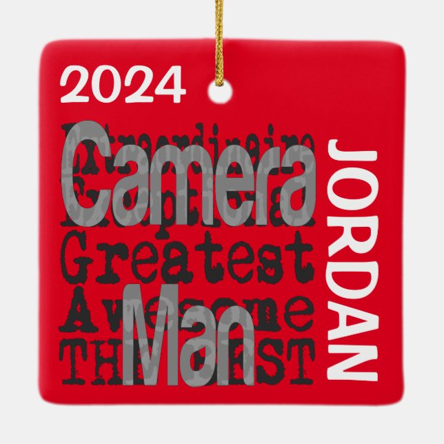 Camera Man Extraordinaire CUSTOM Keramikornament (Rückseite)