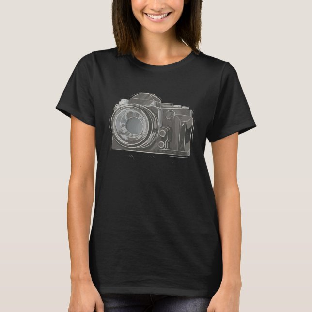 Camera Photography  Photography Students T-Shirt (Vorderseite)