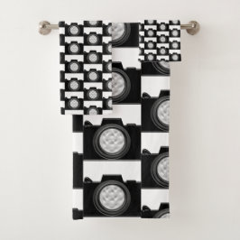 Camera Theme Bath Handtuch Set