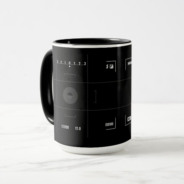 Camera View Finder Coffee Tasse (Vorderseite Links)