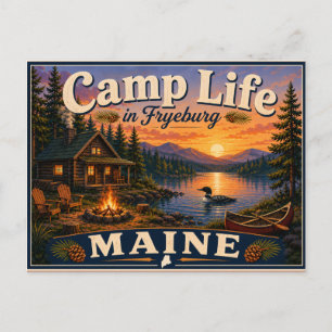 Cameradschaftsleben in Fryeburg Maine Nostalgische Postkarte