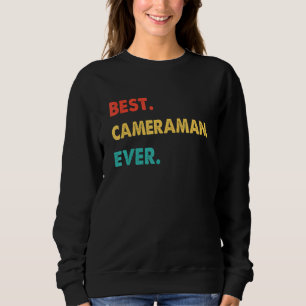 Cameraman Profession Retro Bester Kameramann je Sweatshirt