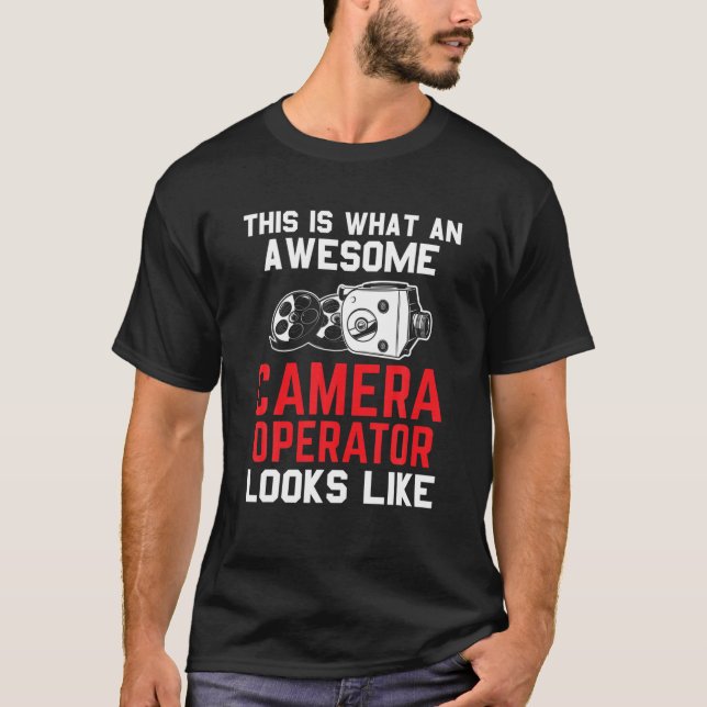 Cameraman-Sprichwort-Kamera T-Shirt (Vorderseite)