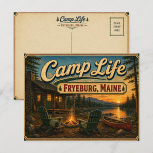 Camerleben in Fryeburg Maine Postkarte