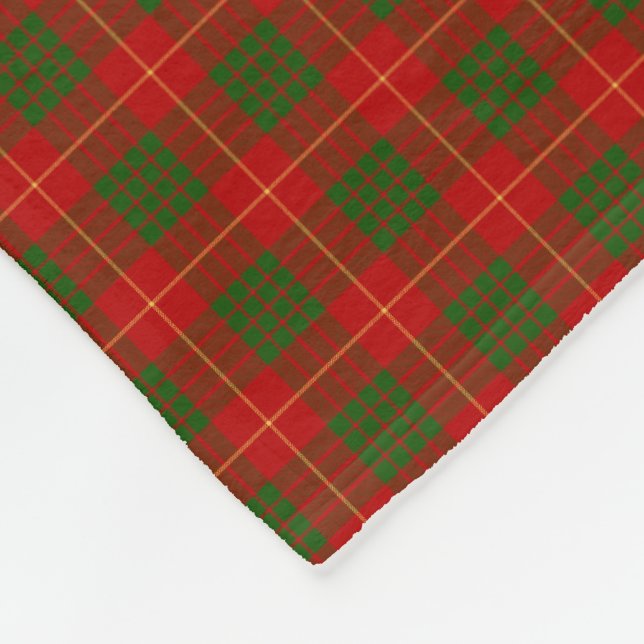 Cameron Clan Tartan Fleecedecke (Ecke)