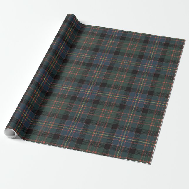 Cameron Erracht Ancient Scottish Tartan Kariert Geschenkpapier (Ungerollt)