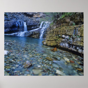 Cameron Falls in Waterton Lake National Park in 2 Poster