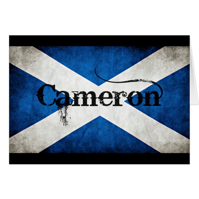Cameron Grunge Flag (Vorderseite (Horizontal))