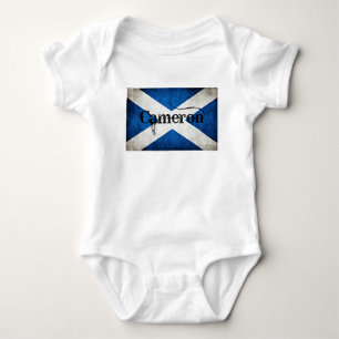 Cameron Grunge Flag Baby Strampler