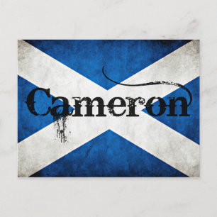 Cameron Grunge Flag Postkarte