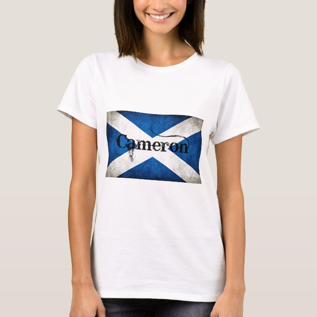 Cameron Grunge Flag T-Shirt (Vorderseite)