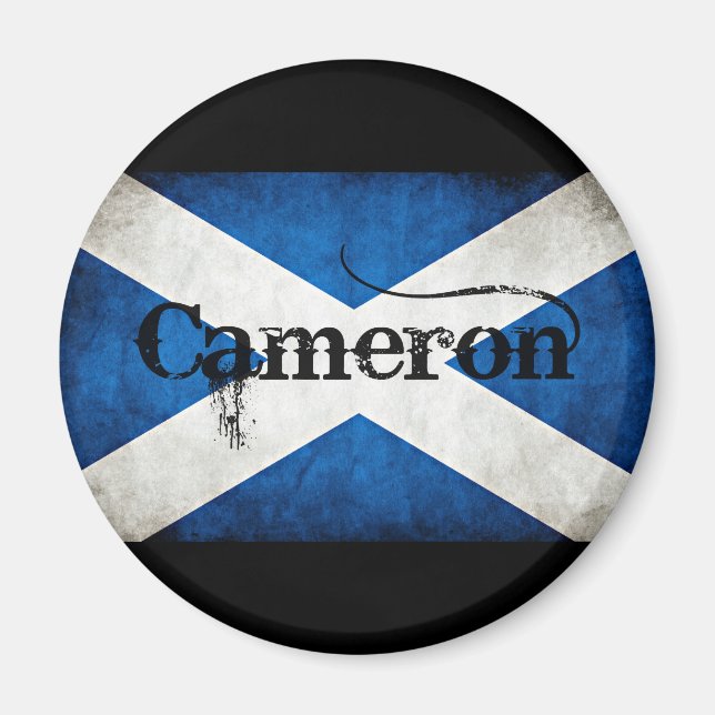 Cameron Grunge-Flagge Magnet (Vorne)