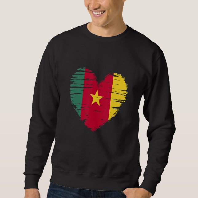 Cameron Heart Cameron Flag Cameron Pride Sweatshirt (Vorderseite)