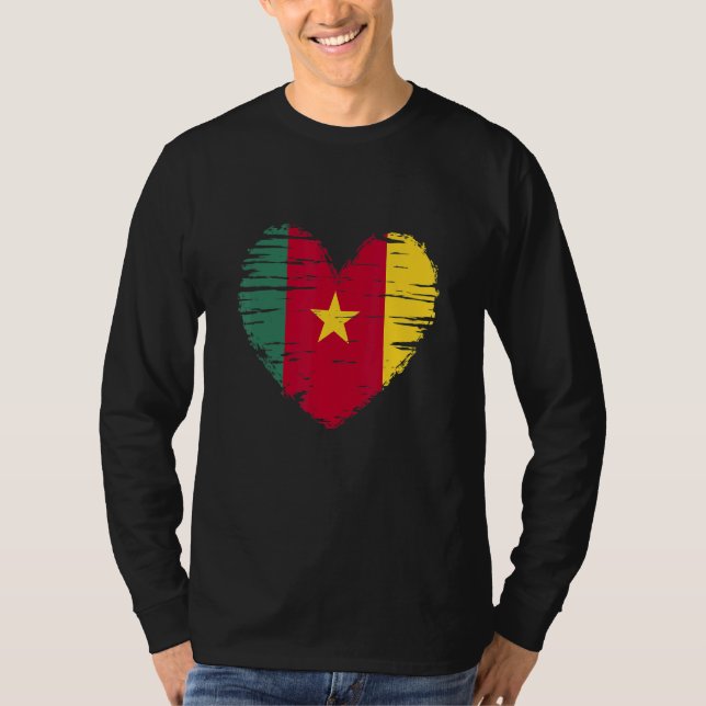 Cameron Heart Cameron Flag Cameron Pride T-Shirt (Vorderseite)