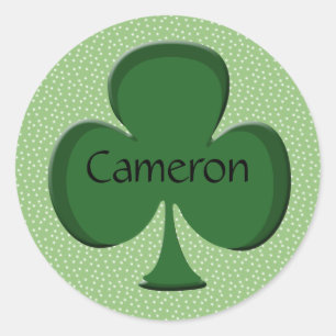 Cameron Kleeblatt Name Stickers