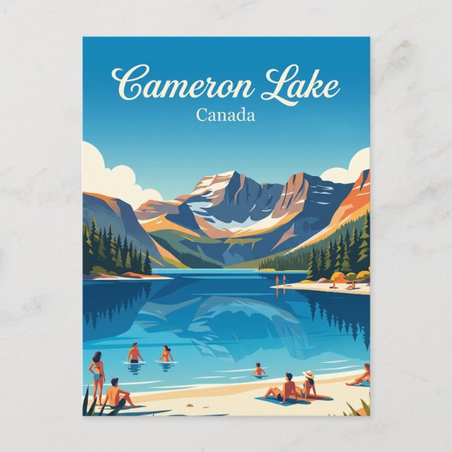 Cameron Lake Kanada Postkarte (Vorderseite)