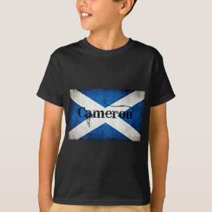 Cameron Name Scotland Flag T-Shirt