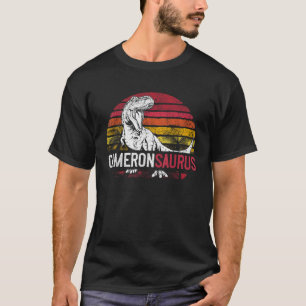 Cameron Saurus Funny Personalisiert Dinosaur T Rex T-Shirt