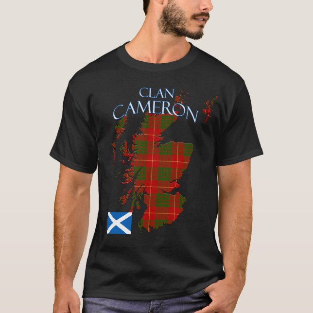 Cameron Scottish Clan Tartan Scotland T-Shirt (Vorderseite)
