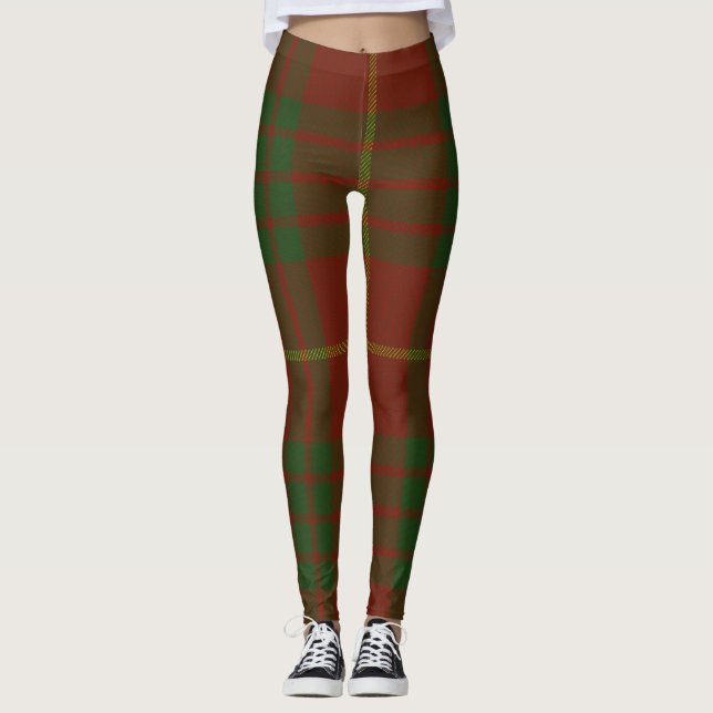 Cameron Tartan Clan Kariert Leggings (Vorderseite)