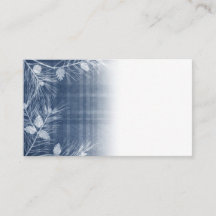 Cameron Tartan Cyanotyp Platzkarte