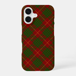 Cameron Tartan rot grün kariert iPhone 16 Hülle