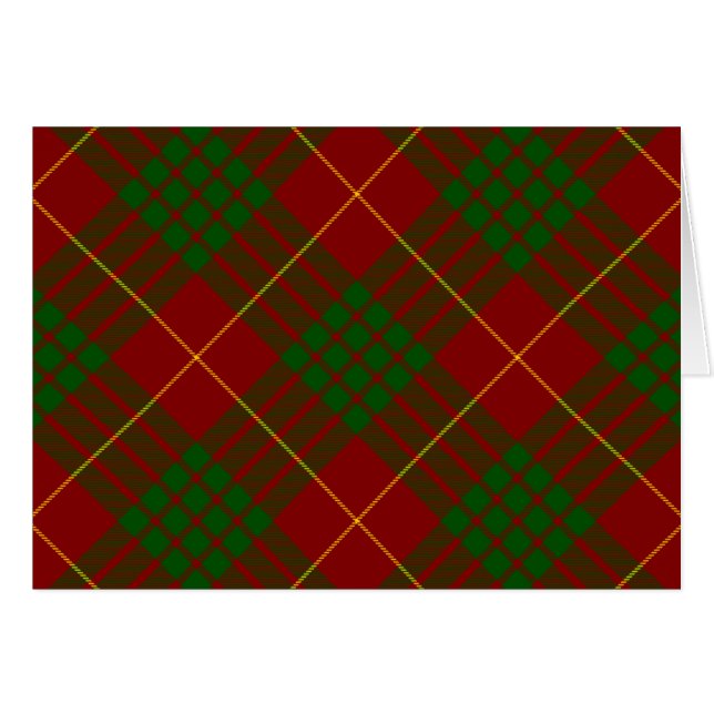 Cameron Tartan Rot kariert (Vorderseite (Horizontal))