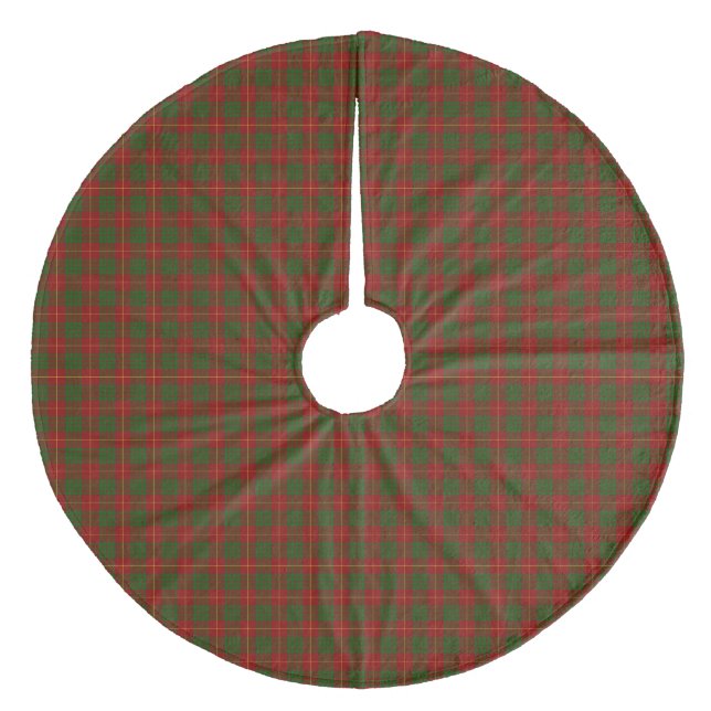 Cameron Tartan Rot kariert Fleece Weihnachtsbaumdecke (Vorderseite)