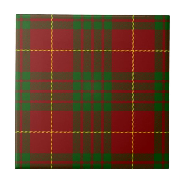 Cameron Tartan Rot kariert Fliese (Vorderseite)