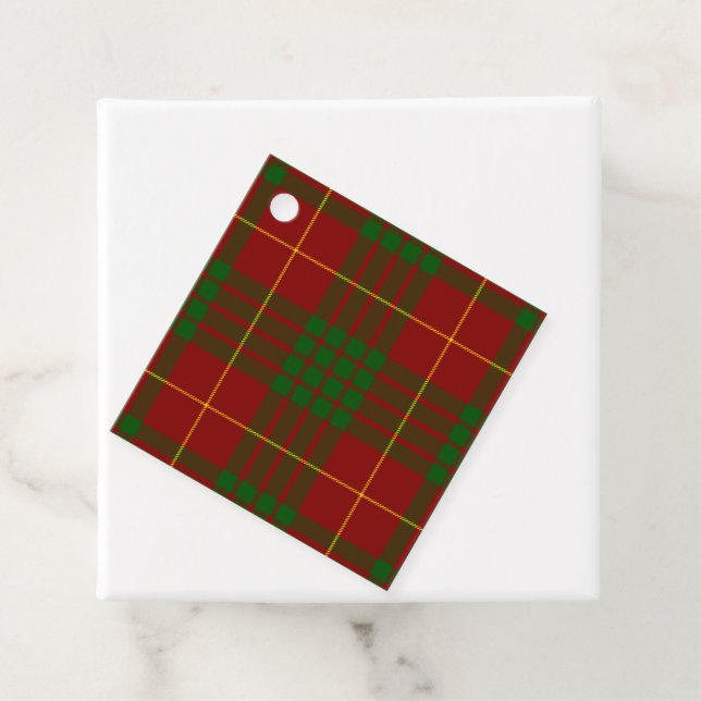 Cameron Tartan Rot kariert Geschenkanhänger (Beispiel)