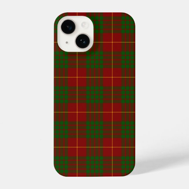 Cameron Tartan Rot kariert iPhone Hülle (Rückseite)