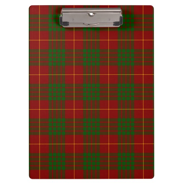 Cameron Tartan Rot kariert Klemmbrett (Vorderseite)