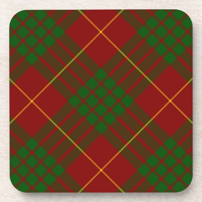 Cameron Tartan Rot kariert Untersetzer (Vorderseite)