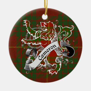 Camerontartan-Löwe Keramikornament