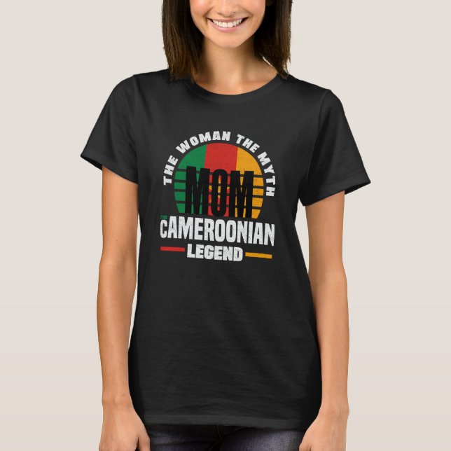Cameroon Cameroonian Cameroon Flag Mothers Day  1 T-Shirt (Vorderseite)