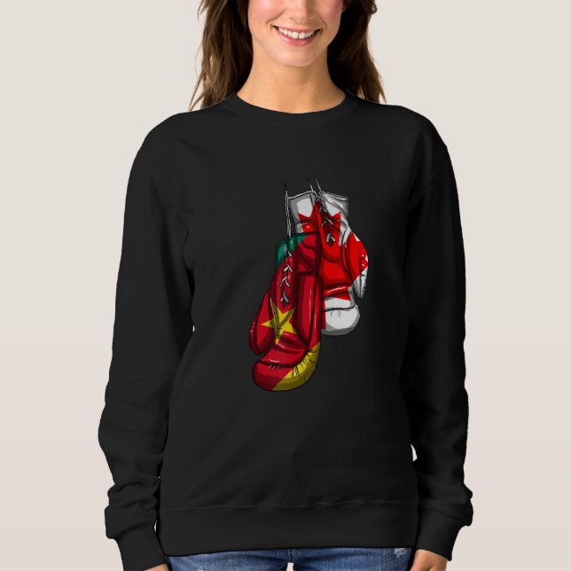 Cameroon Cameroonian UK Canada Canadian Flag Hand  Sweatshirt (Vorderseite)