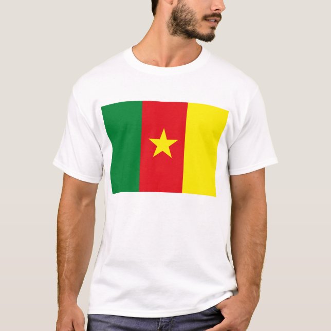 Cameroon-Flaggen-T - Shirt (Vorderseite)
