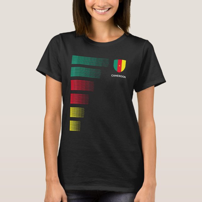 Cameroon Soccer Jersey T-Shirt (Vorderseite)