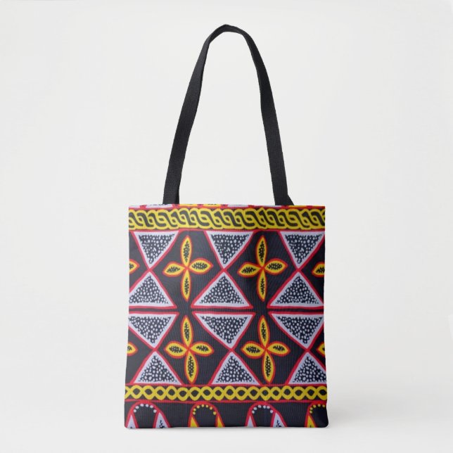 Cameroon Toghu Muster Tote Bag (Vorderseite)